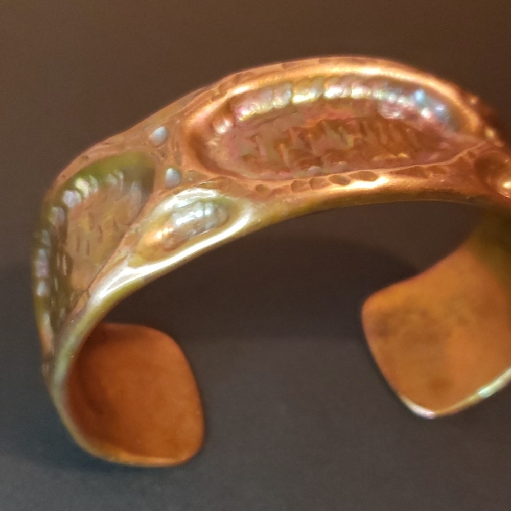 Cooper Handmade hammered cuff